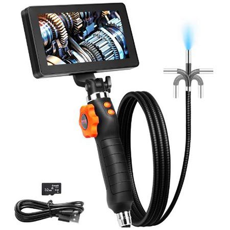 🧑‍🔧 Vevor 2 Wege Full HD Endoskopkamera mit Display für 82,99€ (statt 100€)