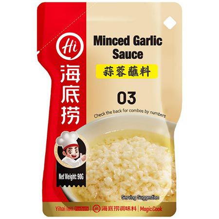 🧄 Haidilao Knoblauchsoße aus gehacktem Knoblauch, 90g ab 2,56€ (statt 4€)