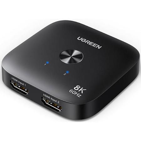 🖥️ UGREEN HDMI 2-in-1 Switch mit 8K@60Hz/4K@240&120Hz für 18,99€ (statt 26€)