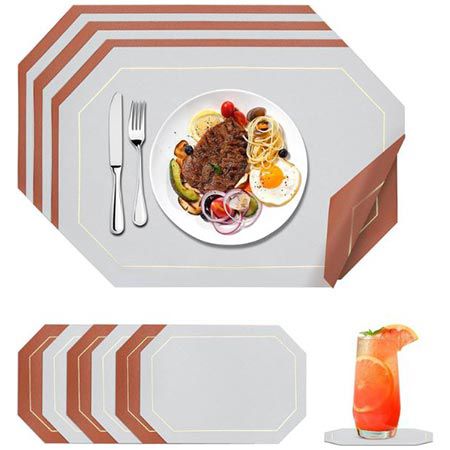 🍽️ 6er Set Hitzebeständige Platzsets, 43x30cm für 3,49€ (statt 7€)