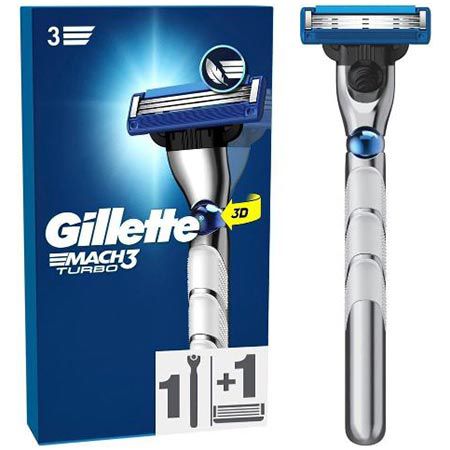 🪒 Gillette Mach3 Turbo Rasierer inkl. Klinge für 4,95€ (statt 10€)