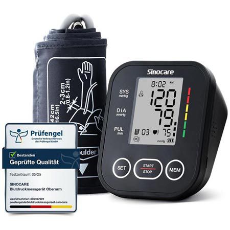 🩸 Sinocare Oberarm Blutdruckmessgerät mit Display für 16,82€ (statt 22€)