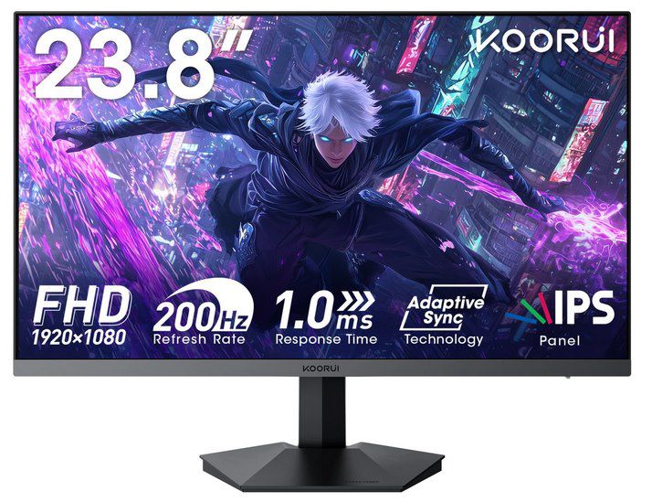 🖥️ KOORUI G2411P 24 Zoll Gaming FHD Monitor (200Hz) ab 49,99€ (statt 77€)