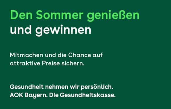 Lokal: Gratis Festivalpaket bei der AOK Bayern
