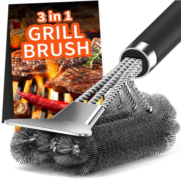 TNTOR Grill Reinigungsbürste mit Edelstahl Borsten für 5,49€ (statt 9€)
