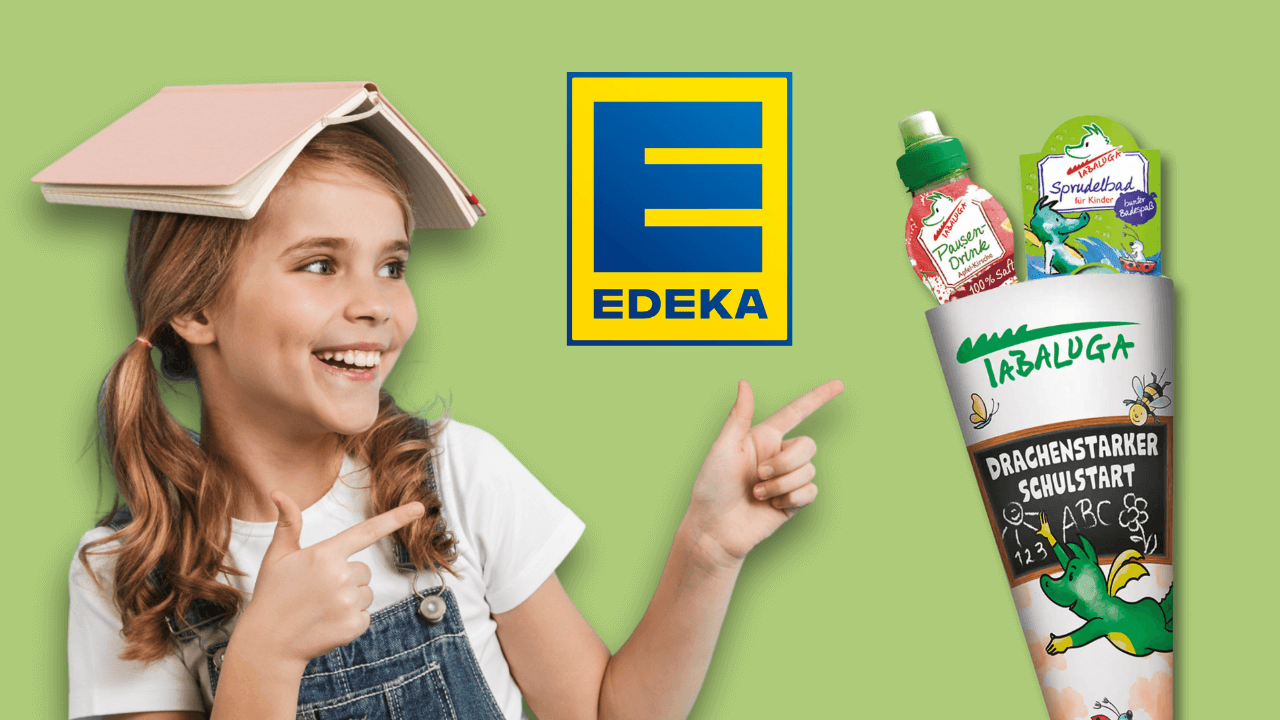 Edeka: Kostenlos gefüllte Tabaluga Schultüte für Erstklässler
