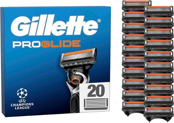 🪒 20er Pack Gillette Proglide Ersatzklingen ab 47,49€ (statt 68€)