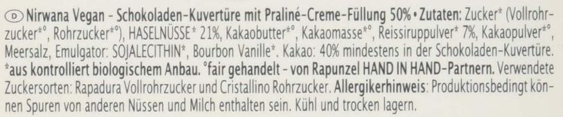 🍫 Rapunzel Schokolade mit Praliné Füllung, 100g für 2,34€ (statt 3€)