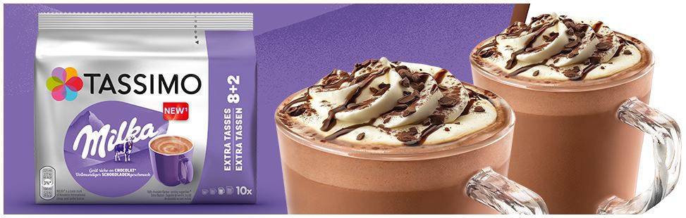 ☕ 5 x 10er Pack Tassimo Milka Kakao Kapseln ab 21,59€ (statt 30€)