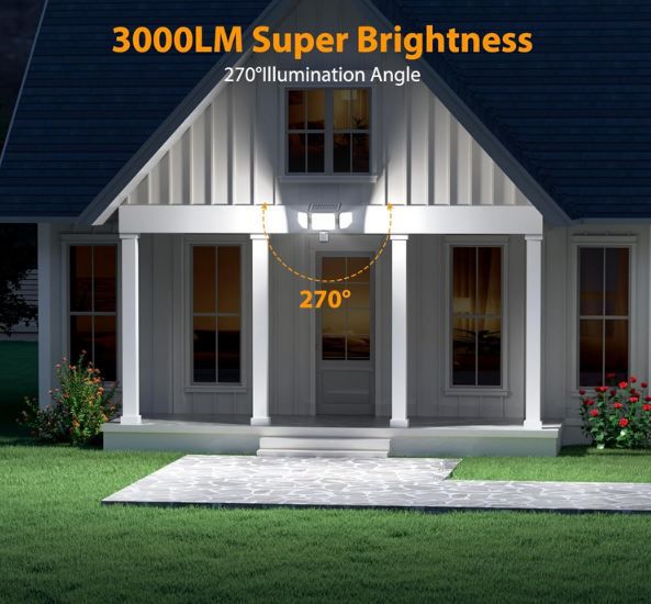 🏡 2er Set Onforu Outdoor Solarlampen mit Bewegungsmelder, 3.000lm für 26,99€ (statt 45€)