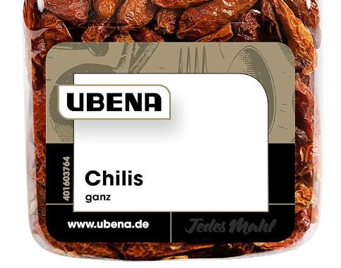 🌶️ Ubena Foodservice Chillies, ganz, 95g ab 5,35€ (statt 9€)