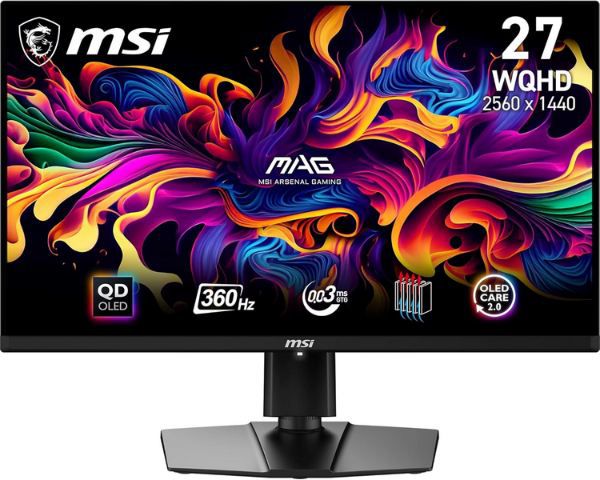 🖥️ MSI MAG 271QPX 26,5 WQHD 360Hz QD OLED Gaming Monitor für 649€ (statt 745€)