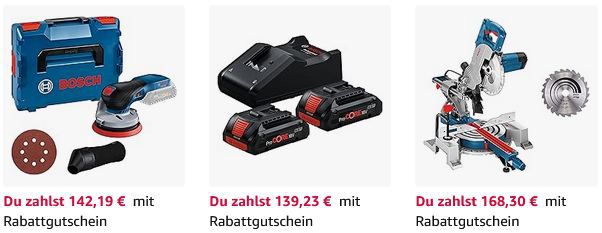 🧰 Amazon: Bis zu 15% Rabatt auf Bosch Professional Werkzeuge   z.B.