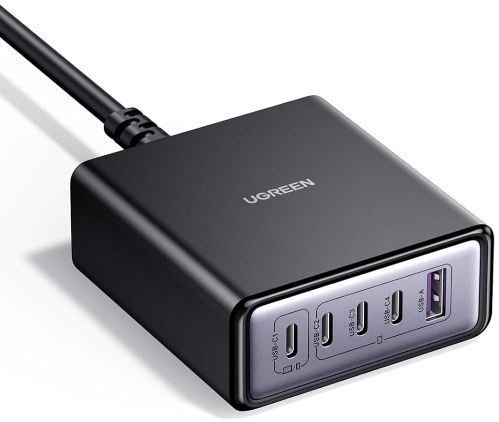 🔌 UGREEN 5 Port USB C + A GaN Ladegerät mit 65W für 24,69€ (statt 40€)