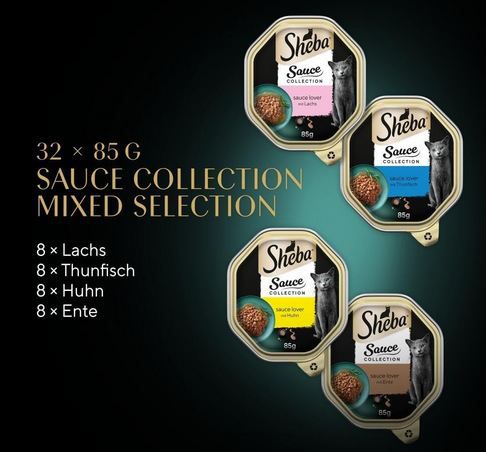 🐈 32er Pack Sheba Schale Collection Feine Vielfalt Nassfutter ab 11,69€ (statt 17€)