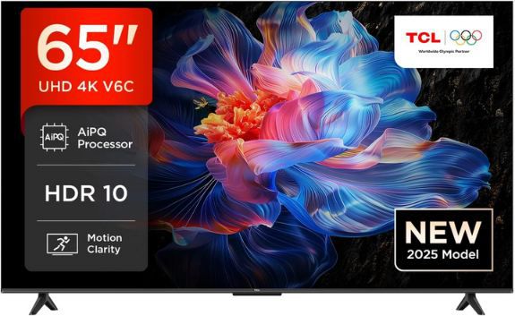 📺 TCL 65V6C 65 Direct LED 4K HDR TV mit Google TV für 399€ (statt 559€)