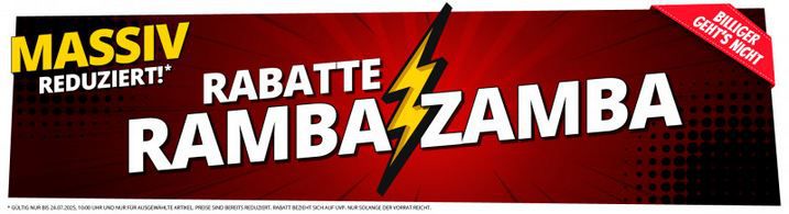 🔥 SportSpar RambaZamba Sale mit großen Rabatten   z.B. Marvel Thor Shirt ab 4,61€