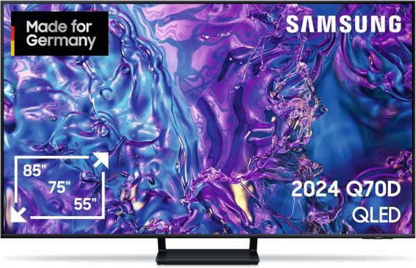 📺 Samsung Q70D 75 4K QLED Smart TV mit 120Hz für 1.039€ (statt 1.229€)