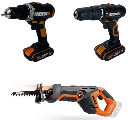 🧰 eBay: 20€ Rabatt auf Worx Werkzeuge   z.B. WT351 Akku Schlagschrauber Set 59,99€ (statt 80€)