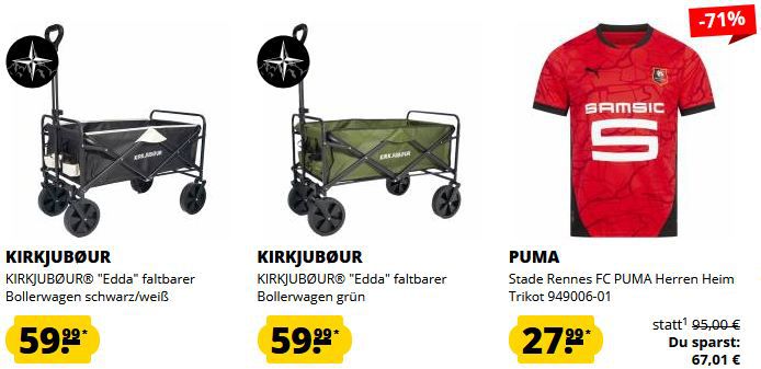 🔥 Nur 48 Stunden!  11% Extra Rabatt auf ALLES bei SportSpar   z.B. Bollerwagen nur 58€ (statt 70€)