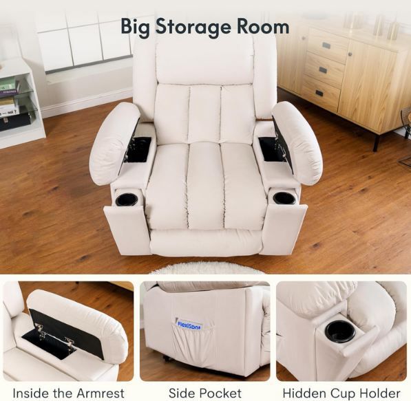 💺 Flexispot Relaxsessel mit Aufsteh Funktion für 224,99€ (statt 449€)