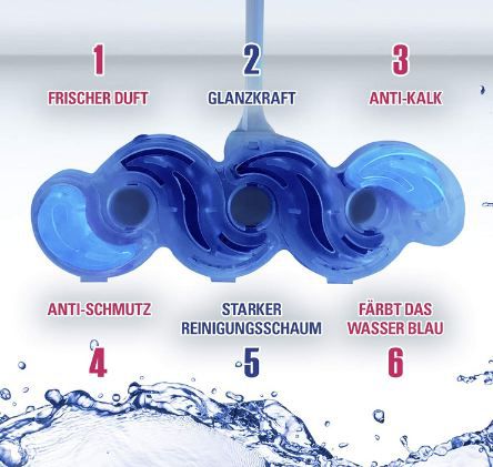 🚽 3 x 2er Pack Cillit Bang Blue Wave WC Spüler Ozean Frische ab 6,60€ (statt 8€)