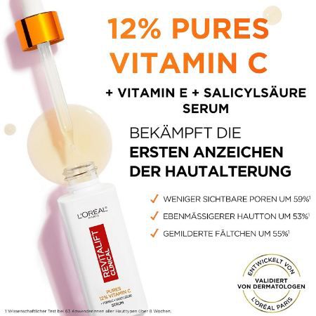 🧴 2 x LOréal Paris Revitalift Clinical Pures 12% Vitamin C Serum ab 22,40€ (statt 28€)