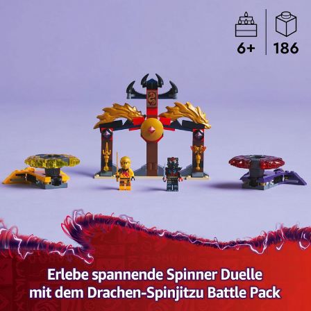 LEGO 71826 Ninjago Drachen Spinjitzu Battle Pack für 11,19€ (statt 18€)