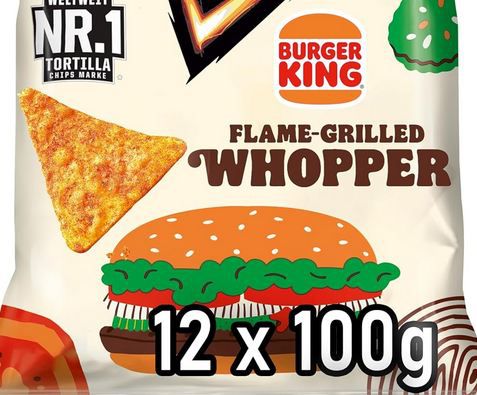 🍔 12er Pack Doritos Burger King Whopper Tortilla Chips, je 100g für 14,99€ (statt 21€)