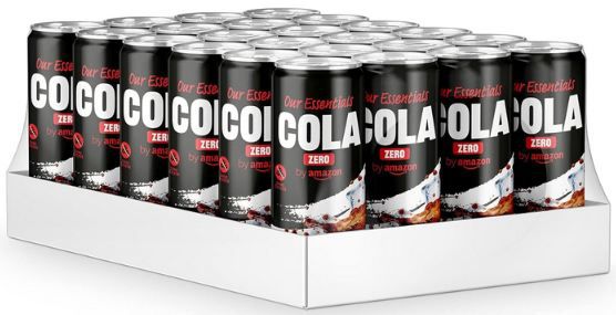 🥤 24er Pack by Amazon Cola Zero, je 330ml ab 9,60€   Nur 0,40€ pro Dose!
