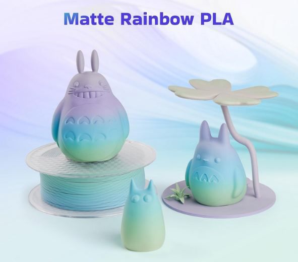 🖨️ 2kg Chitu Systems Matte Regenbogen PLA 3D Drucker Filament für 22,57€ (statt 35€)