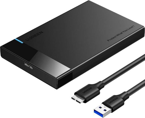 💾 UGREEN 2,5 USB 3.0 Festplattengehäuse für SSD & HDD für 7,59€ (statt 11€)