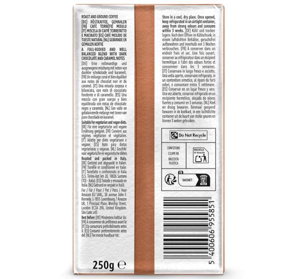 ☕ 2Kg by Amazon Espresso Crema, gemahlener Kaffee (4 x 2 x 250g) ab 12€ (statt 22€)   Nur 6€ pro Kilo!!