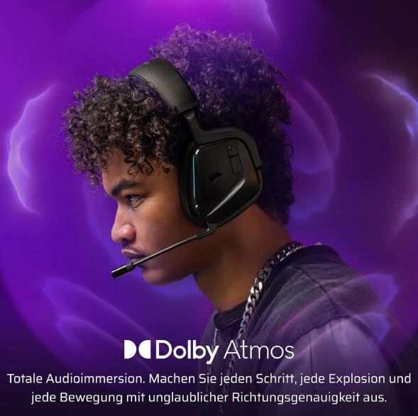 🎧 Corsair Void v2 Wireless Gaming Headset mit Dolby Atmos für 87,99€ (statt 100€)
