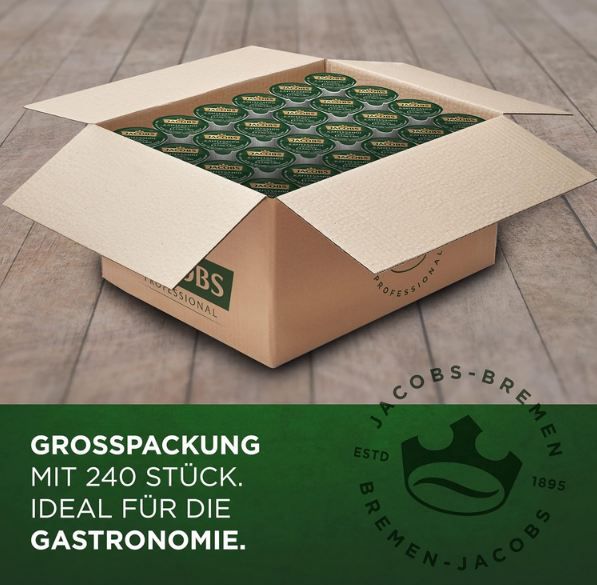 ☕ 240er Pack Jacobs Professional Kaffeesahne, je 7,5g pro Portion ab 9€ (statt 12€)