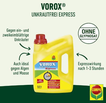 🥀 2,2L VOROX Unkrautfrei Express Konzentrat für 25,67€ (statt 30€)
