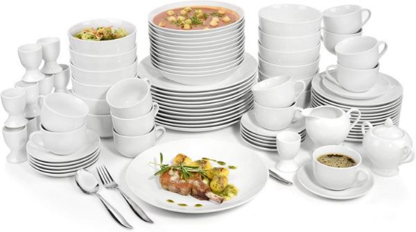 🍽️ Sänger New Port Tafelservice aus Porzellan, 86 tlg. für 144,49€ (statt 174€)
