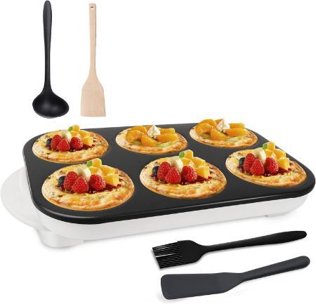 🥞 AEWHALE Crepes Maker mit 6 Pfannen für 25,49€ (statt 51€)