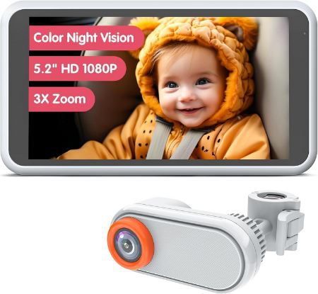 👶🏼 Luckview BM2 5,2 Auto Baby Kamera für Rücksitz für 46,19€ (statt 66€)
