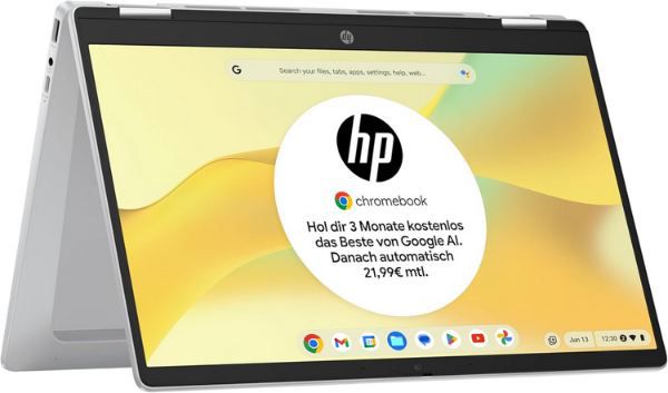 💻 HP Chromebook x360 14 Touchscreen Laptop mit Chrome OS für 254€ (statt 300€)