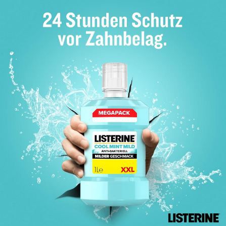 🦷 1 Liter Listerine Cool Mint Mild Mundspülung ab 4,47€ (statt 6€)