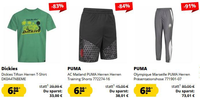 🔥👕 SportSpar Fixpreis Sale   Alle Artikel nur 6,99€ + 5€ Gutschein ab 60€
