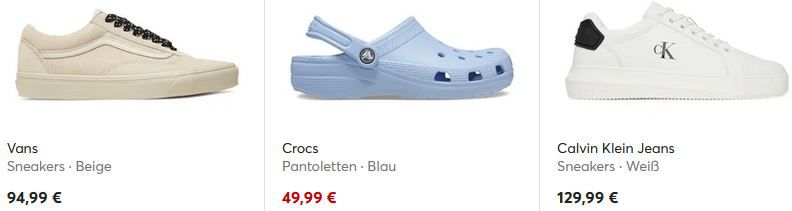 👟 eSchuhe New Arrivals Sale + 20% Extra ab 59€ (Vans, New Balance, Boss u.v.m.)   Nur noch Heute!