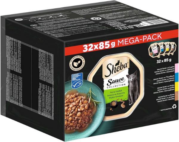 🐈 32er Pack Sheba Schale Collection Feine Vielfalt Nassfutter ab 11,69€ (statt 17€)