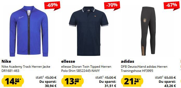 🔥 SportSpar Sale on Sale mit 25% Rabatt auf Nike, Ellesse, Puma, adidas & Gymshark
