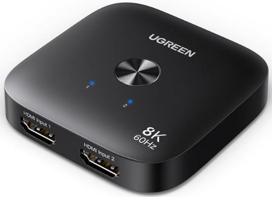 🖥️ UGREEN HDMI 2 in 1 Switch mit 8K@60Hz/4K@240&120Hz für 18,99€ (statt 26€)