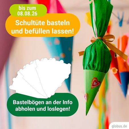 🎉 Globus Erfurt: Schultütenaktion 2026 🎉 Globus Erfurt: Schultütenaktion 2026