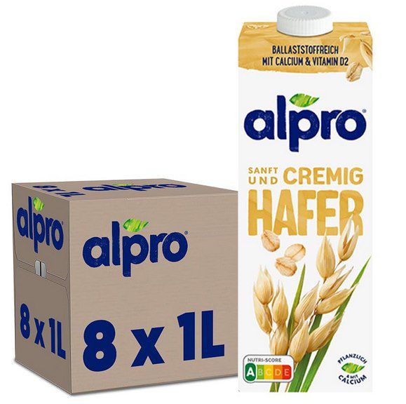 🥛 8x Alpro Haferdrink (1L) ab 10,89€ (statt 20€) – 1,36€ je Packung