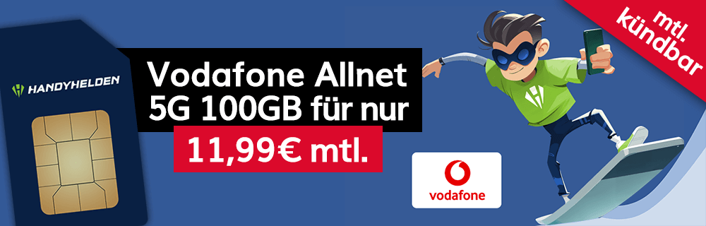 Vodafone 100GB nur 11,99€