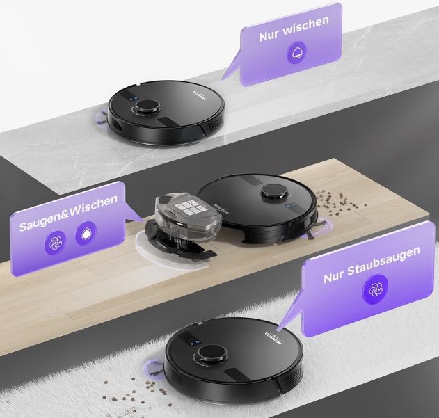 MONSGA MS1 Max Saugroboter mit Absaugstation für 259,34€ (statt 360€)